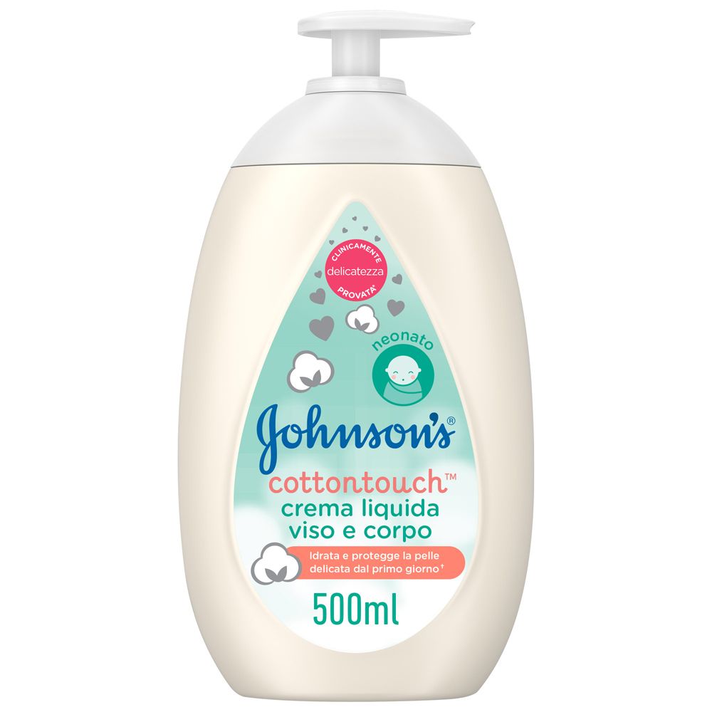 Johnson's Baby Cottontouch Crema Liquida Viso Corpo con cotone 500 ml — confronto prezzi