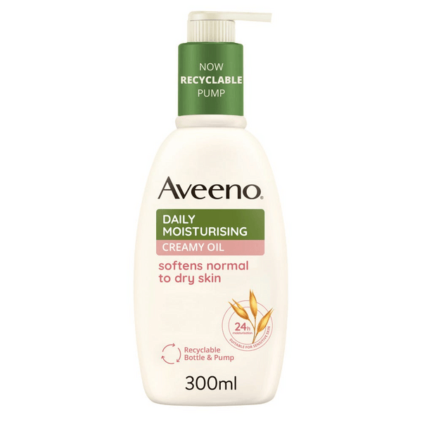 Aveeno Daily Moisturizing Crema Olio 300 ml Olio-Crema Idratante Per Pelli da Normali a Secche