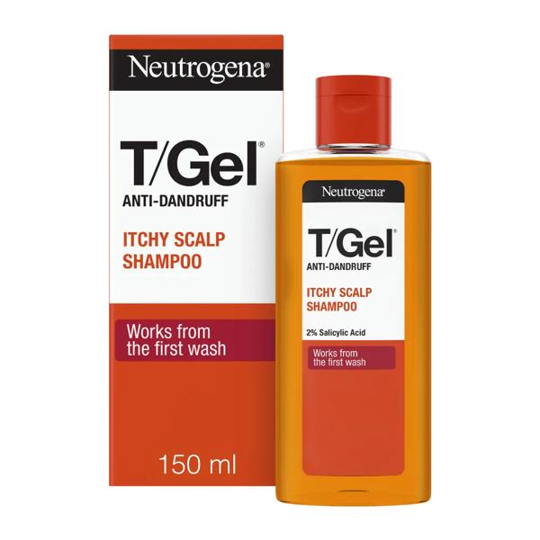 Neutrogena T/Gel Shampoo Antiforfora 150 ml Prurito Cuoio Capelluto con Acido Salicilico