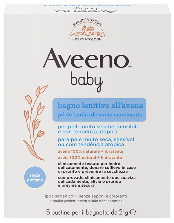 Aveeno baby colloidal polvere bagno 5 x 21 g — confronto prezzi