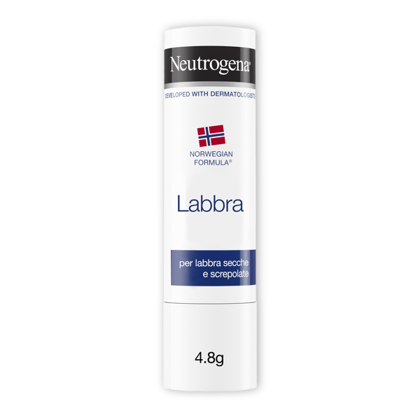 Neutrogena Formula Norvegese Balsamo Labbra Stick 4.8 g Burrocacao Per Labbra Secche e Screpolate