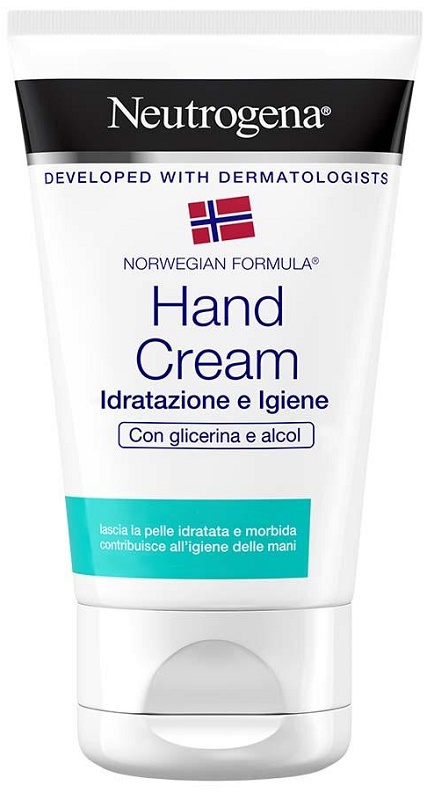Neutrogena Crema Mani Idratazione e Igiene, Contiene Glicerina e Alcol, Formula Norvegese, 50 ml