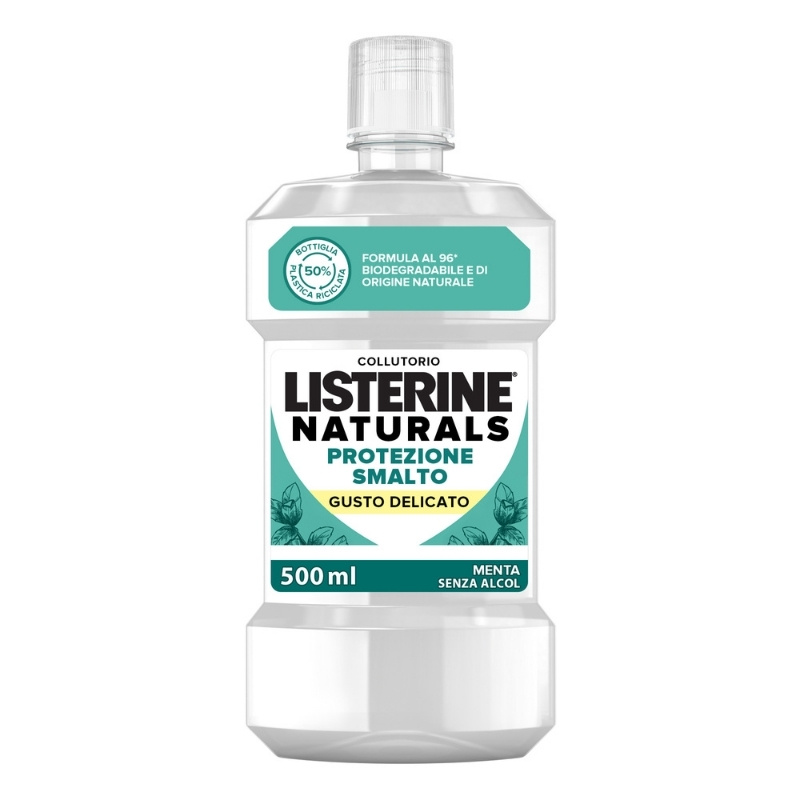 Listerine Naturals Protezione Smalto Collutorio Gusto Delicato 500ml