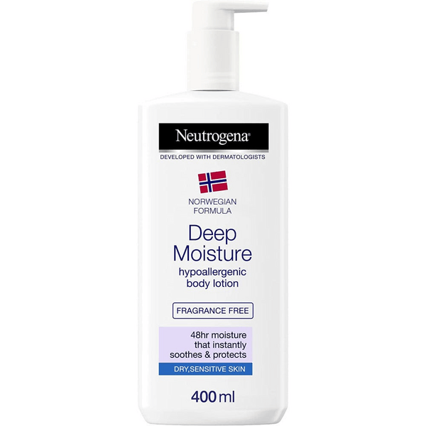 Neutrogena Crema Corpo Idratante Intensa Non Profumata Pelle Secca e Sensibile Formula Norvegese 400 ml
