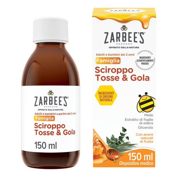 Zarbee's Sciroppo Tosse & Gola 150 ml Adulti e Bambini