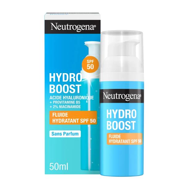 Neutrogena Hydro Boost Fluido Idratante SPF50 50 ml Crema Solare Viso Contro i Raggi UVA/UVB