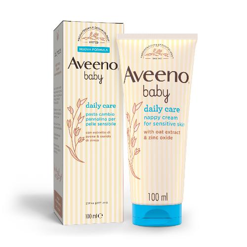 Aveeno Baby Daily Care Pasta Cambio Pannolino 100 ml Con Ossido di Zinco ed Estratto di Avena