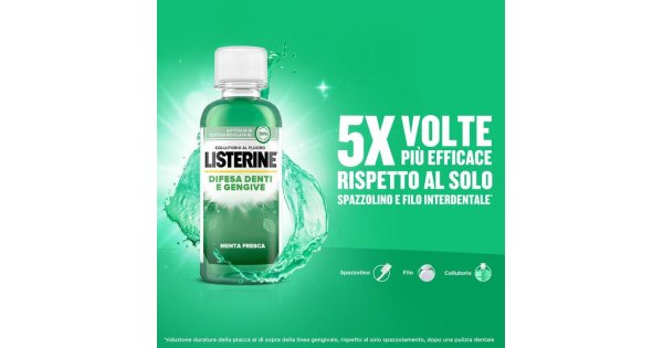 Listerine Total Care Collutorio per la protezione di denti e gengive, 80 ml