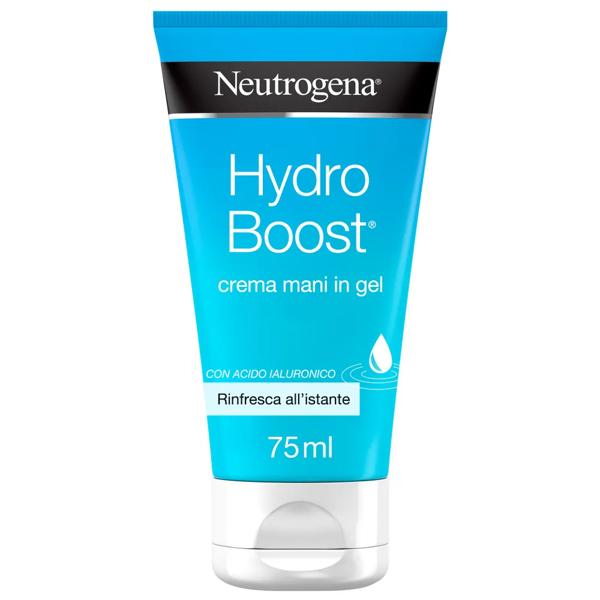 Neutrogena Hydro Boost Crema Mani Gel Ultra Leggera 75 ml Con Acido Ialuronico Idratazione 24H