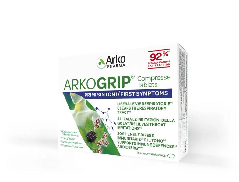 ArkoPharma Arkogrip 15 Compresse Integratore per i Primi Sintomi Influenzali — confronto prezzi
