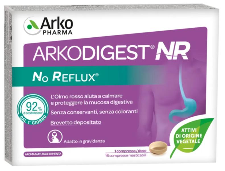 Arkodigest No Reflux Integratore Digestivo 16 Compresse