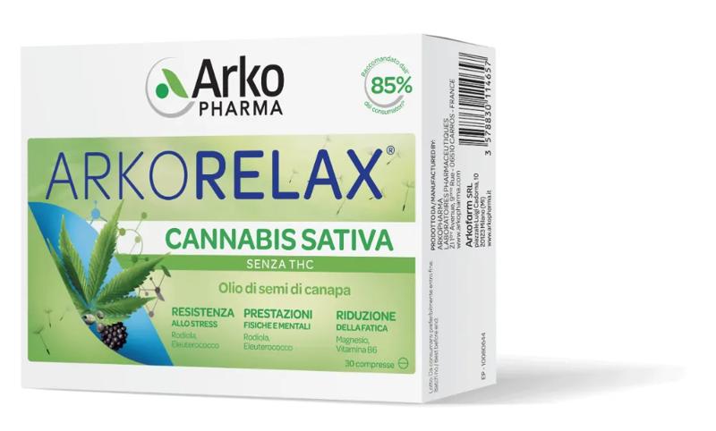 Arkorelax Cannabis Sativa Integratore 30 Compresse