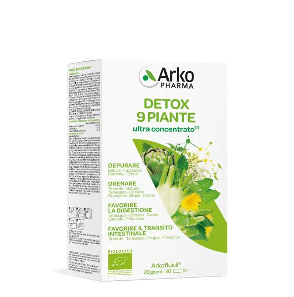 Arkofluidi Detox Bio Integratore Depurativo e Drenante 20 Flaconcini — confronto prezzi