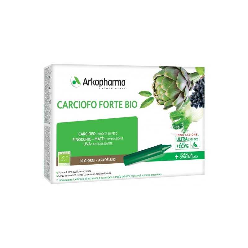 Arkofluidi ultra suoni carciofo forte bio 20 fiale
