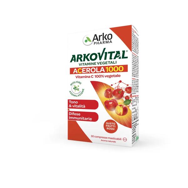 Arkovital Acerola 1000 Integratore 30 Compresse Masticabili