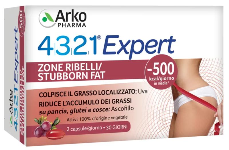 Arkopharma 4321 Expert Zone Ribelli Integratore Bruciagrassi 60 Capsule