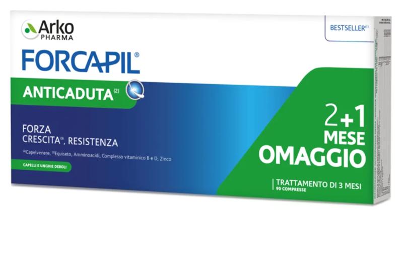 Arkopharma Forcapil Anticaduta Integratore PROMO 3x30 Compresse