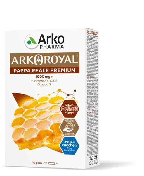 Arkoroyal Pappa Reale 1000 mg + Vitamina Integratore 10 Fiale