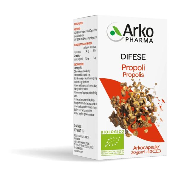 Arkocapsule Propoli Bio Integratore Difese Immunitarie 40 Capsule