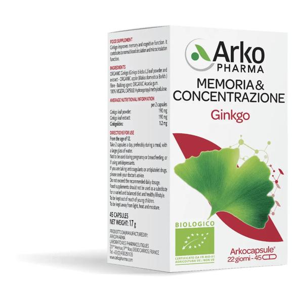 Arko capsule ginkgo bio 45 capsule