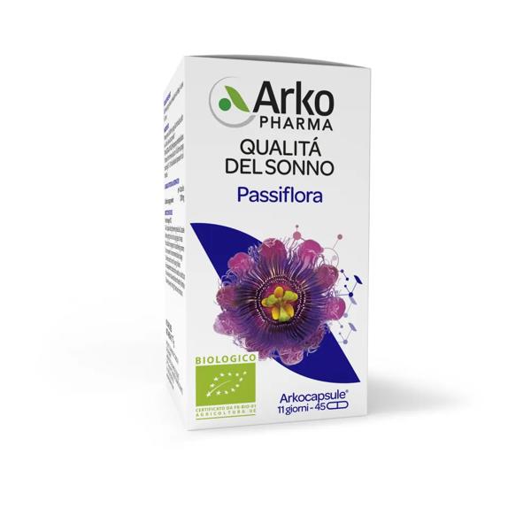 Arkocapsule Passiflora Bio Integratore Per Benessere Mentale e Sonno 45 Capsule