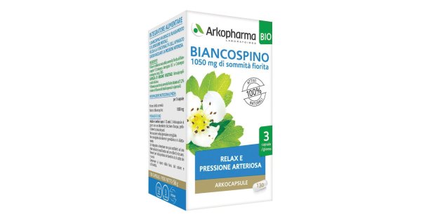 Arkocapsule Biancospino Bio Integratore Relax E Pressione Arteriosa 130 Capsule