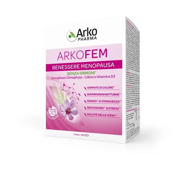 ArkoPharma ArkoFem Benessere Menopausa 60 Capsule Integratore per Donne in Menopausa