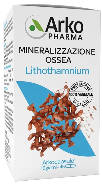 Arkocapsule Lithothamnium 45 Capsule Benessere Ossa e Cartilagini con Calcio Naturale