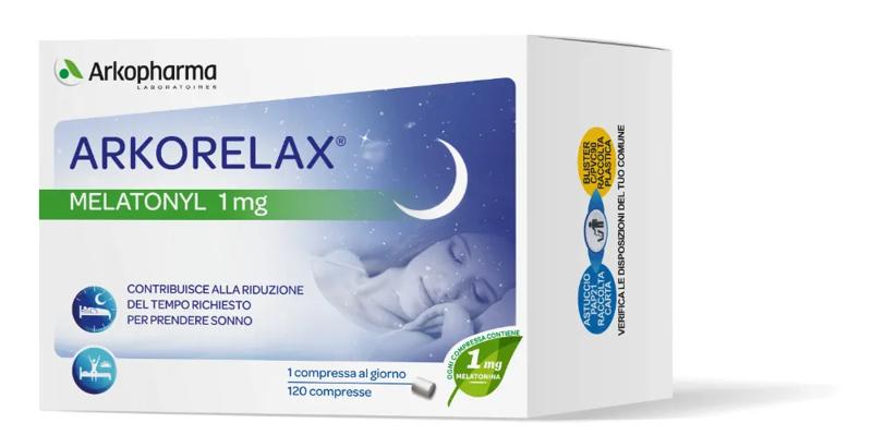 Arkorelax Melatonyl Integratore Per il Sonno con Melatonina 120 Compresse