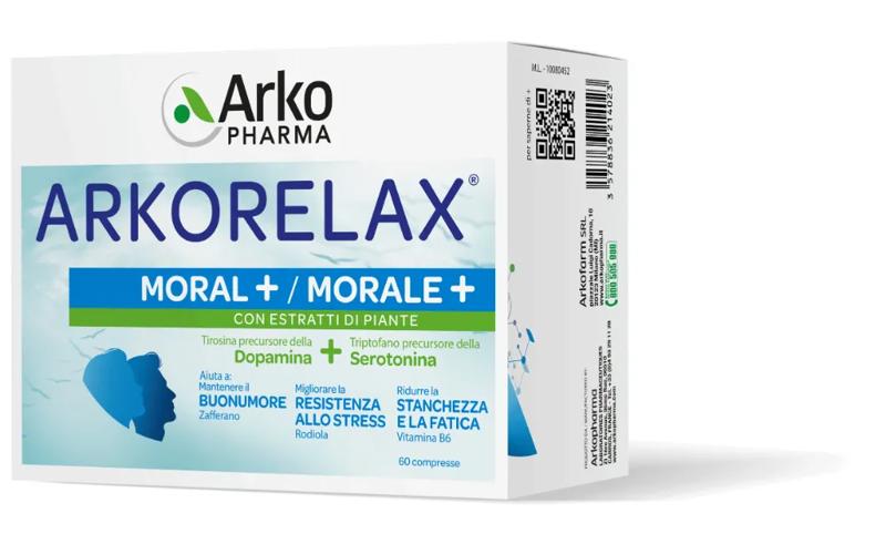 Arkorelax Morale+ Integratore Per Stanchezza e Resistenza allo Stress 60 compresse