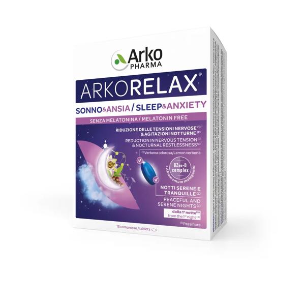 Arkorelax Sonno & Ansia Integratore Per Favorire Il Sonno e Ridurre Lo Stress 15 Compresse — confronto prezzi
