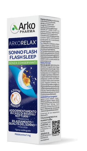 Arkorelax flash sonno spray 20 g — confronto prezzi