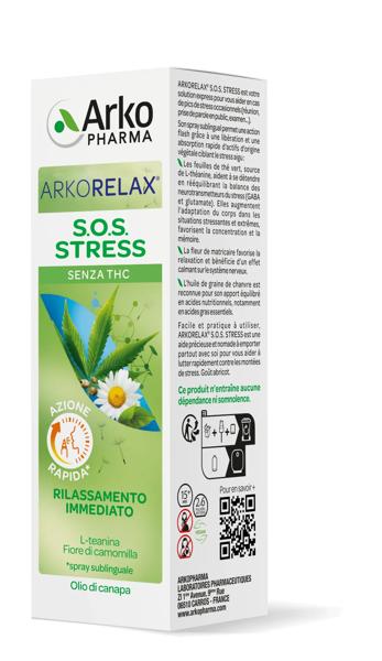 Arkorelax SOS Antistress Spray Integratore Per Il Rilassamento 15 ml