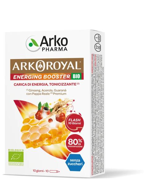 Arkoroyal Energising Booster Integratore 10 Flaconcini Monodose