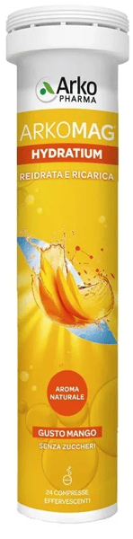 Arkomag Hydratium 24 Compresse Gusto Mango Reidratazione e Ricarica