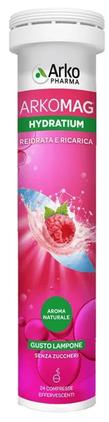 Arkomag Hydratium 24 Compresse Gusto Lampone Reidratazione e Ricarica