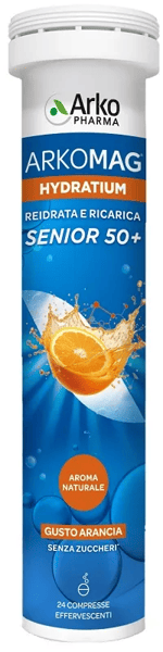Arkomag Hydratium Senior 50+ 24 Compresse Gusto Arancia