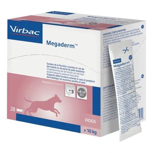 Megaderm Supplemento Nutrizionale Cani +10 Kg 28 Sacchetti da 8 ml