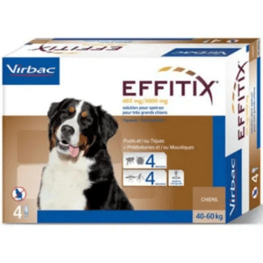 Effitix Soluzione Spot-On Cani Taglia Gigante 40-60 Kg 4 Pipette — confronto prezzi