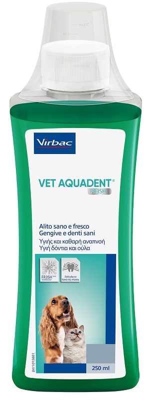 Vet Aquadent Fr3sh Soluzione Orale Per Cani E Gatti Alito Fresco E Plaque Control 250ml