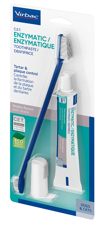 Virbac Kit Dentifricio Enzimatico + Spazzolino Cura Dentale 70 g