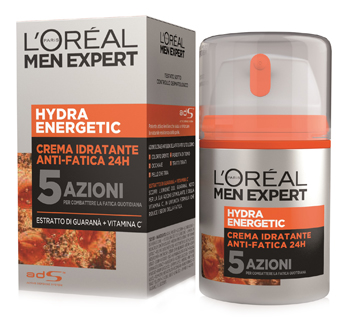 L'oréal Paris Men Expert Hydra Energetic 24 Ore Crema Idratante Anti-fatica Per Uomo 50ml