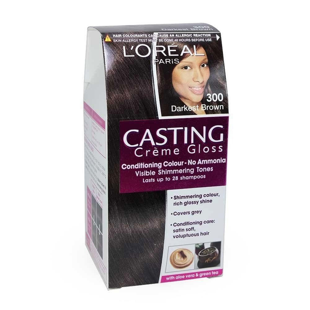 L’Oreal Paris - tinta per capelli casting creme gloss senza ammoniaca n300 castano scuro