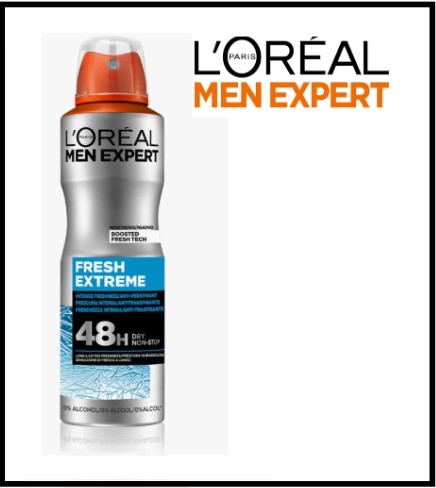 L'OREAL MEN EXPERT- Deodorante Spray ,Fresh Extreme