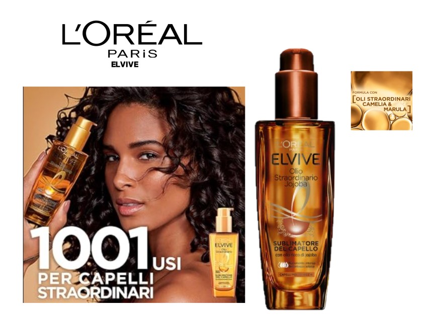 L'OREAL PARIS ELVIVE - OLIO STRAORDINARIO PER CAPELLI SECCHI , 100ML