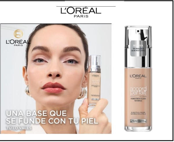 L'oreal paris fondotinta accord parfait 2r rose vanilla 30 ml