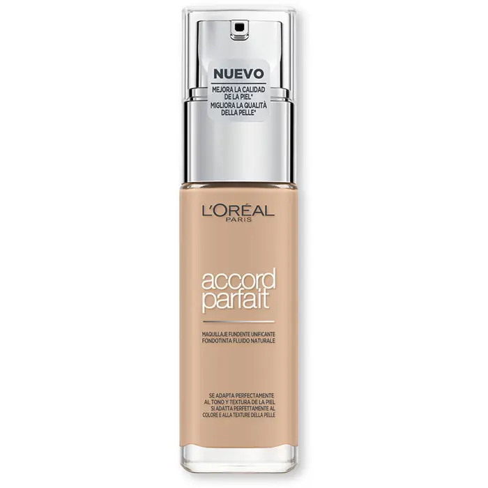 L'Oréal Paris MakeUp Fondotinta Accord Parfait, Effetto Naturale, Arricchito con Acido Ialuronico, 2.N Vanille/Vanilla, 30 ml 34,43 g