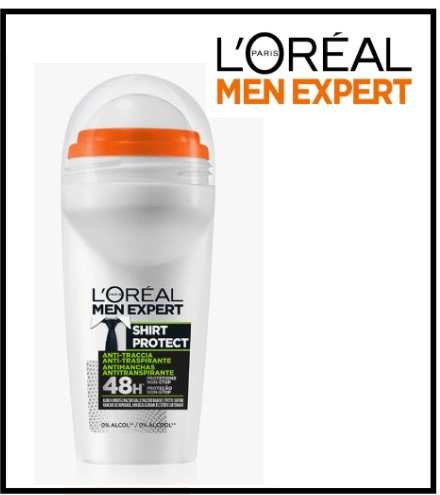 L'OREAL MEN EXPERT - Deodorante Roll-On , Shirt Protect
