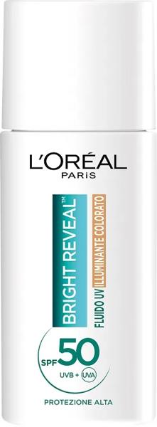 L'oreal Bright Reveal Fluido Uv Illuminate e Protettivo Spf 50 Colorazione Media 50 Ml — confronto prezzi