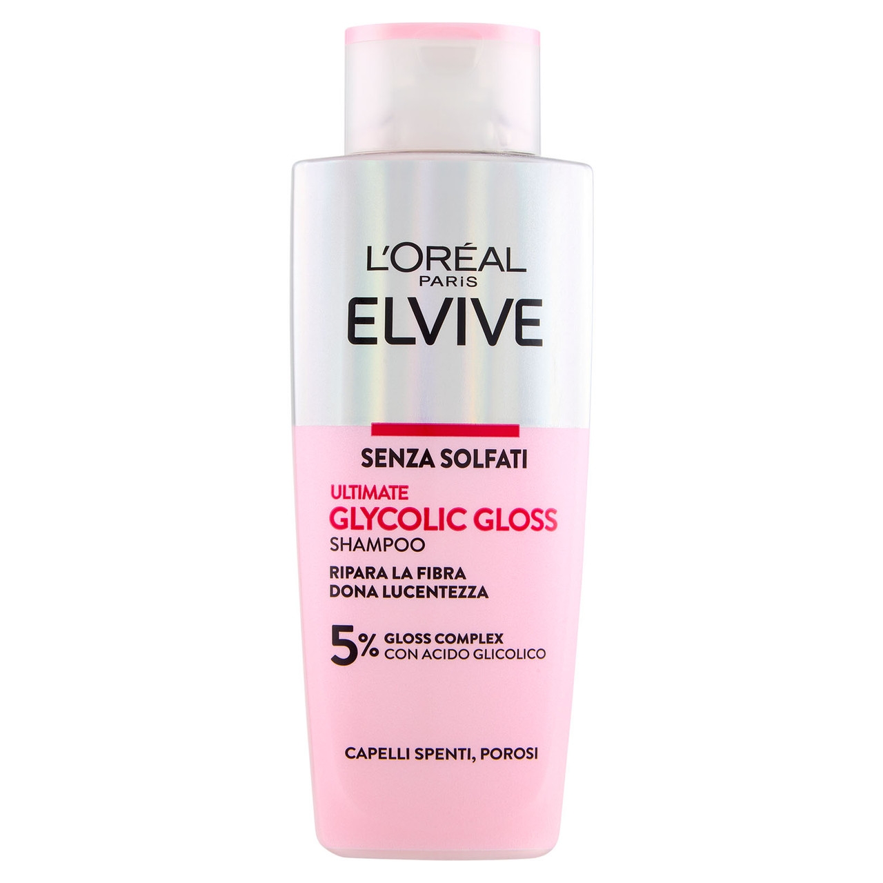 Elvive Ultimate Glycolic Gloss Shampoo Senza Solfati Illuminante Per Capelli Spenti 200ml